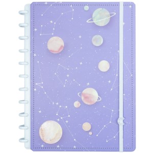 Caderno Inteligente Grande By Gocase Purple Galaxy | Caderno Inteligente