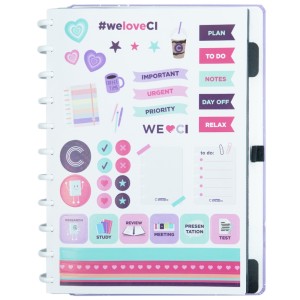 Caderno Inteligente Grande By Gocase Purple Galaxy | Caderno Inteligente