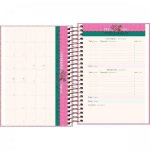 Agenda Espiral Diária M6 14,0 X 20,0 CM Le Vanille 2025 | Tilibra