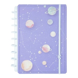 Caderno Inteligente Médio By Gocase Purple Galaxy | Caderno Inteligente