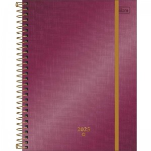 Planner Espiral M7 17,7 X 24 CM West Village Metalizado 2025 | Tilibra