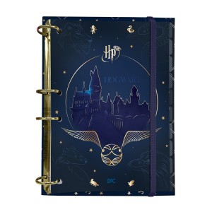 Fichário Argolado Colegial C/Elástico Harry Potter | Dac