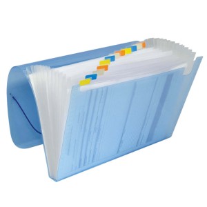 Pasta Sanfonada A4 com 12 Divisórias Azul | Dac