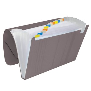 Pasta Sanfonada A4 com 12 Divisórias Fumê | Dac