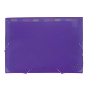 Pasta Sanfonada A4 com 12 Divisórias Lilás | Dac