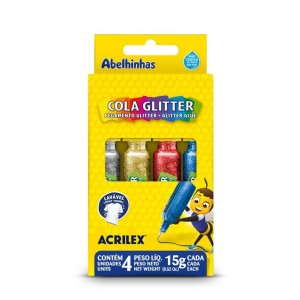 Cola Glitter 15G 4 cores | Acrilex