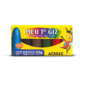 Giz De Cera Meu Primeiro Giz 12 Cores | Acrilex