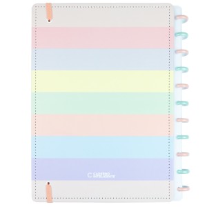 Caderno Inteligente Grande Arco-Iris Pastel | Caderno Inteligente