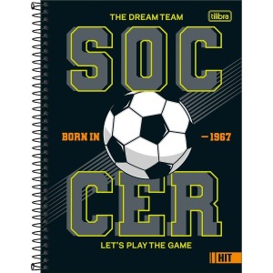 Caderno Universitário 1 Matéria Hit Masculino 80 Folhas | Tilibra