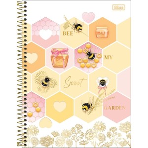 Caderno Universitário 10 Matérias Honey Bee 160 Folhas | Tilibra