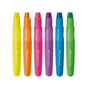 Giz de Cera Jumbo 6 Cores Supermacio Neon | Faber Castell
