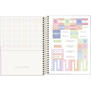 Caderno Colegial 1 Matéria Happy 80 Folhas 90g | Tilibra