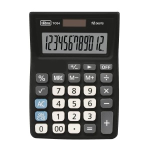 Calculadora de Bolso 12 Dígitos Grande TC04 Preta | Tilibra