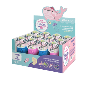 Mini Borracha Fundo Do Mar Baleiro C/ 12 Borrachas | Leo e Leo