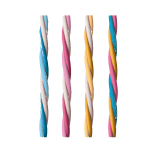 Borracha Colorida Torcida Fini | Leo&Leo