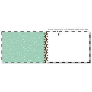 Caderno para adesivos Quadriculado | Fina Ideia