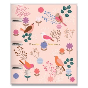 Caderno argolado Leve Amor | Fina Ideia