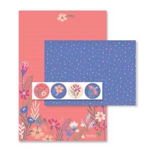 Papel de carta 4 unid. Primavera | Fina Ideia