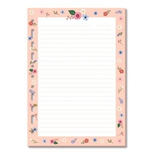 Refil Decorado Flores 30 fls. | Fina Ideia