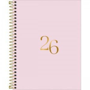 Agenda Executiva Espiral Diária M7 Vanilla 2026 | Tilibra