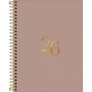 Agenda Executiva Espiral Diária M7 Vanilla 2026 | Tilibra