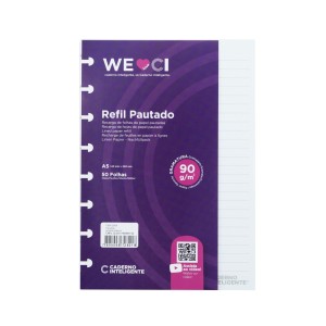 Refil Pautado A5 90g | Caderno Inteligente