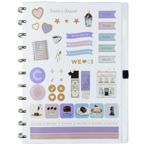 Caderno Inteligente Grande Isa Akkari Rose Key | Caderno Inteligente