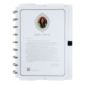 Caderno Inteligente Médio Isa Akkari Purple Key | Caderno Inteligente