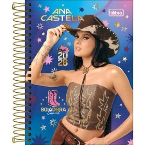 Agenda Espiral Diária M4  Ana Castela 2026 | Tilibra