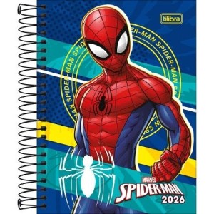 Agenda Espiral Diária M4 Spider-Man 2026 | Tilibra