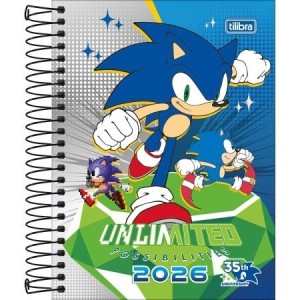 Agenda Espiral Diária M4 Sonic 2026 | Tilibra