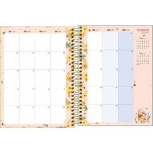 Planner Espiral M7 Pooh 2026 | Tilibra