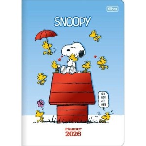 Planner Grampeado M7 Snoopy 90g 2026 | Tilibra