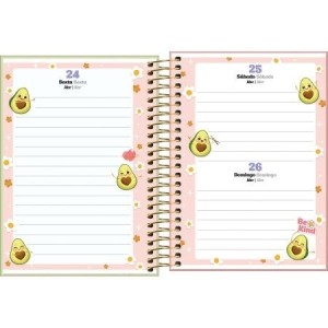 Agenda Espiral Diária M3 Abacute 2026 | Tilibra