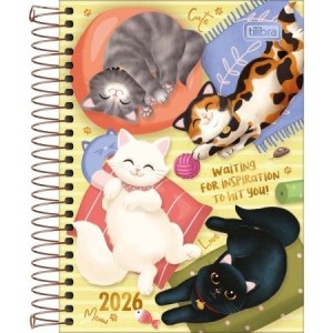 Agenda EspiraL M3 Purrfect Cats 2026 | Tilibra