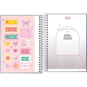 Agenda Espiral Diária M4 Glow 2026 | Tilibra