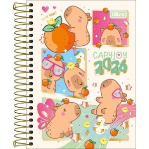 Agenda Espiral Diária M3 Capyclub 2026 | Tilibra