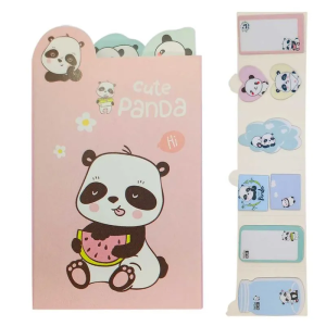 Conjunto De Bloco De Anotação Adesivo Panda
