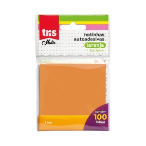 Notas Autoadesivas Holic Pop 76m X 76mm Laranja C/100 Folhas | Tris