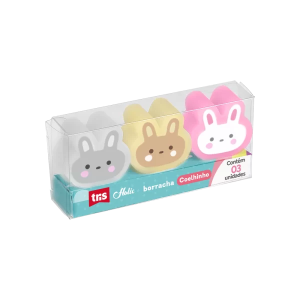 Borracha Coelhinho Holic Fofurices C/3 | Tris
