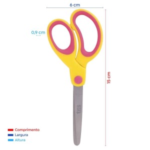 Tesoura Escolar Comfort 15cm | Tris