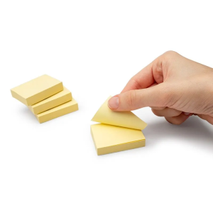 Bloco Adesivo Amarelo Pastel 38x50 C/ 4 Blocos 100f | Jocar