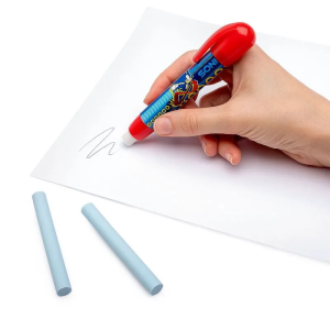 Borracha Retrátil Formato Caneta Sonic 1 Suporte E 3 Borrachas | Leo&Leo