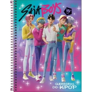 Caderno Universitário 1 Matéria Guerreiras do K-Pop 80 Folhas | Tilibra