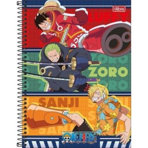 Caderno Universitário 1 Matéria One Piece 80 Folhas | Tilibra