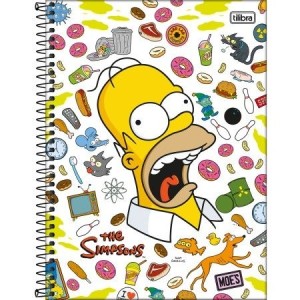 Caderno Universitário 1 Matéria Simpsons 80 Folhas | Tilibra