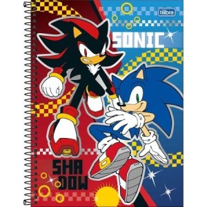 Caderno Universitário 1 Matéria Sonic 80 Folhas | Tilibra
