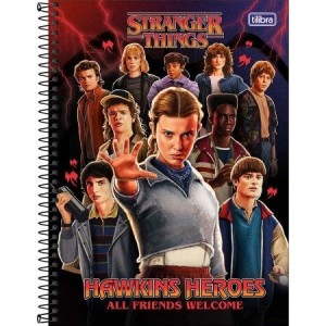 Caderno Universitário 1 Matéria Stranger Things 80 Folhas | Tilibra