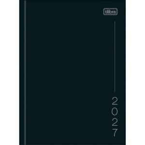 Agenda Costurada Diária M4 Pepper Preta 2027 | Tilibra