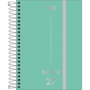 Agenda Costurada Diária M4  Neon 2027 | Tilibra